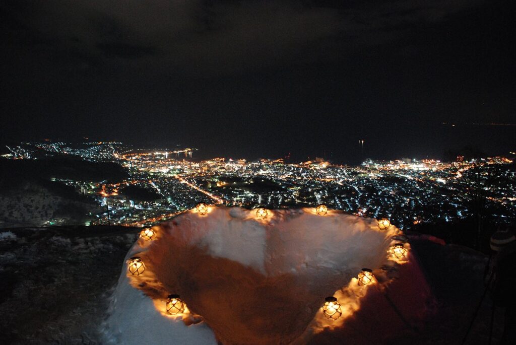 小樽　雪あかり　天狗山